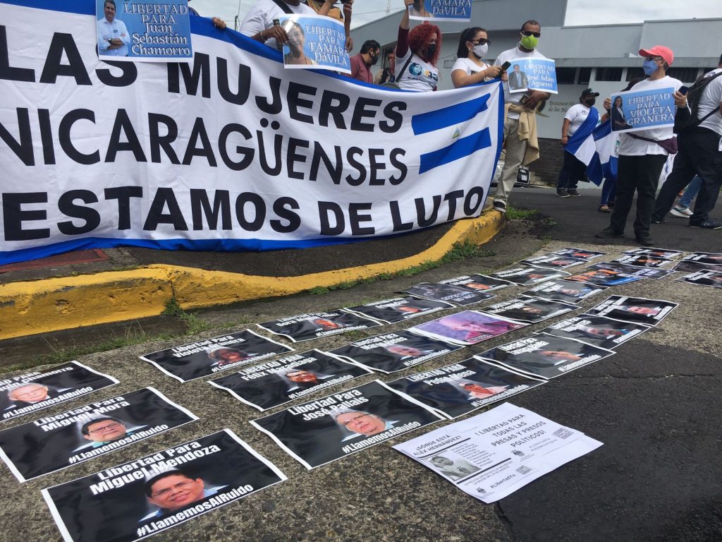 Estado de Nicaragua, ausente en audiencia de la Corte IDH; autoconvocados protestan denunciando represión de Ortega