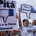Opositores llaman al no voto en las elecciones presidenciales del 2016. Foto: Internet.