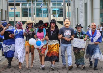 Organizan "Marcha de la burla" en Nicaragua y Costa Rica para mofarse de Ortega. Foto: Cortesía.