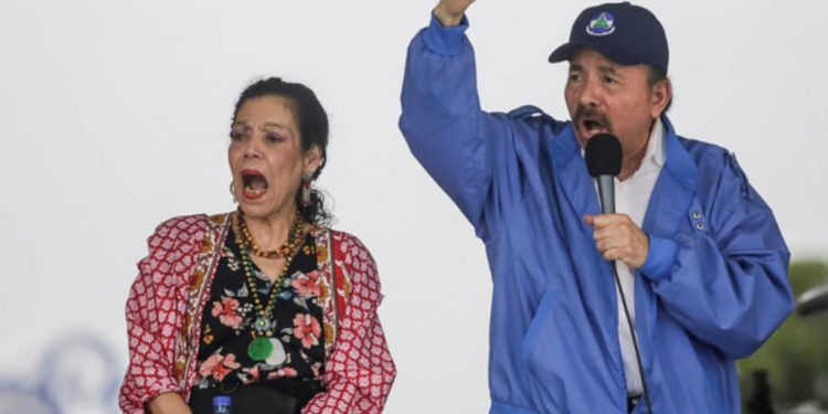 Daniel Ortega y Rosario Murillo mantienen clima de terror en Nicaragua. Foto: internet