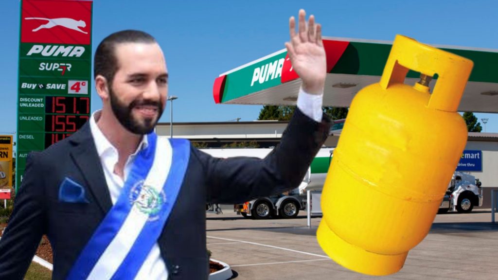 El Salvador congela precio del gas licuado y reduce el del combustible