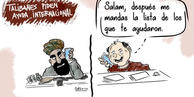La Caricatura: El dictador pidiendo copia