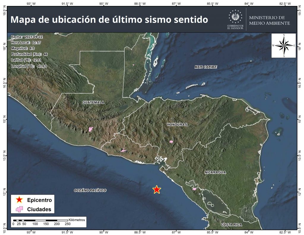 Sismo en Nicaragua registra al menos 30 réplicas en las costas del pacífico