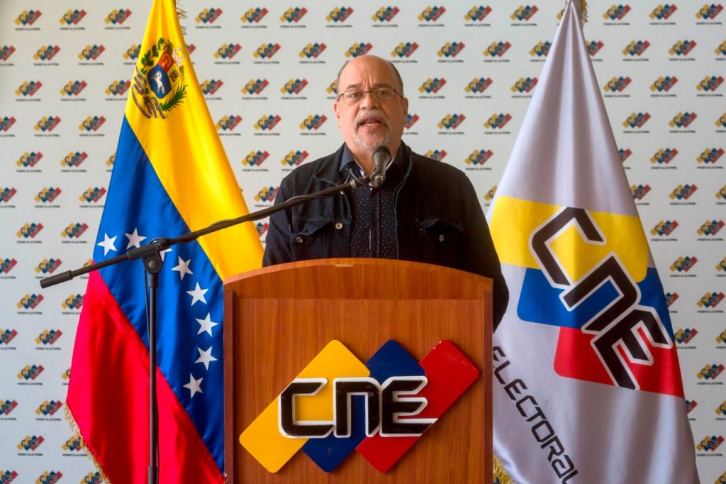 El presidente del Consejo Nacional Electoral (CNE) de Venezuela, Pedro Calzadilla, en una fotografía de archivo. EFE/Miguel Gutiérrez