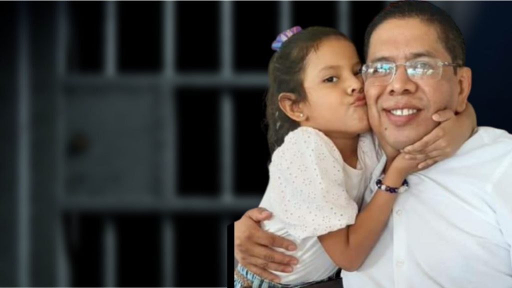 Daughter of Miguel Mendoza: Daddy, I miss you and I love you!  Please she come home soon »