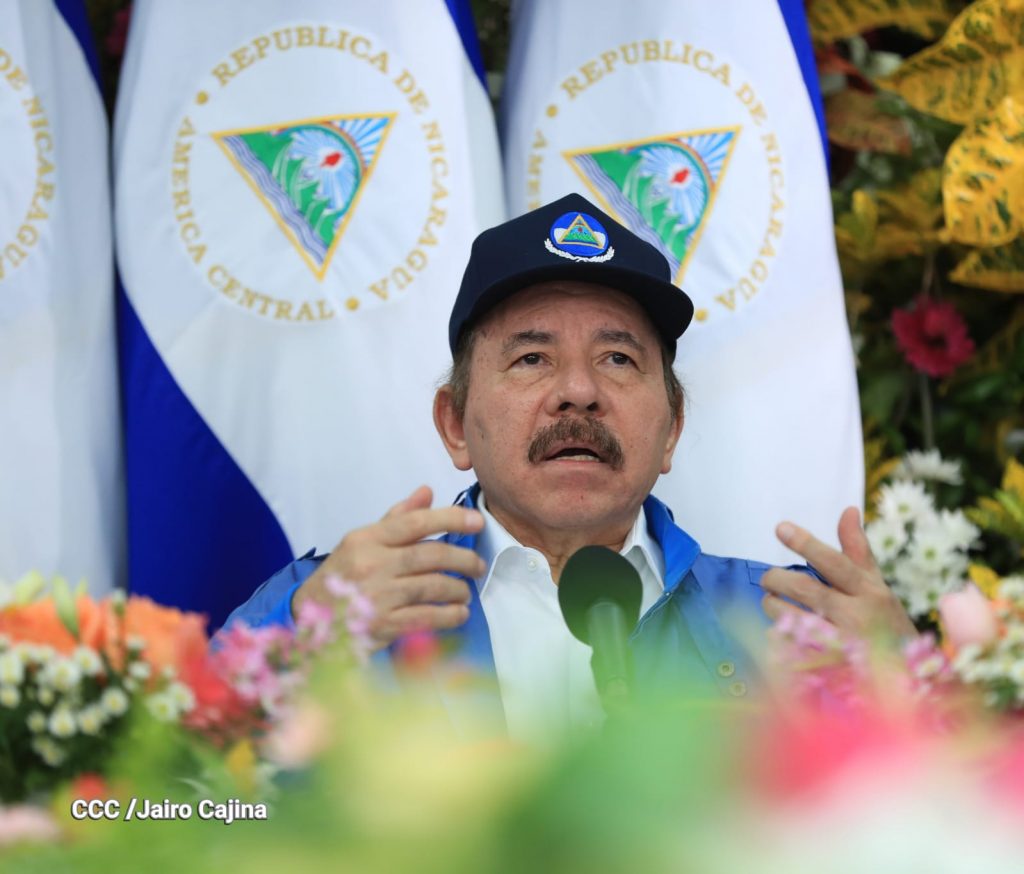 Dictador de Nicaragua, Daniel Ortega. ARTÍCULO 66 / Cortesía de Canal 4