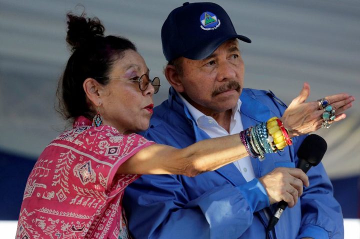 Dictadores de Nicaragua, Daniel Ortega y Rosario Murillo. 