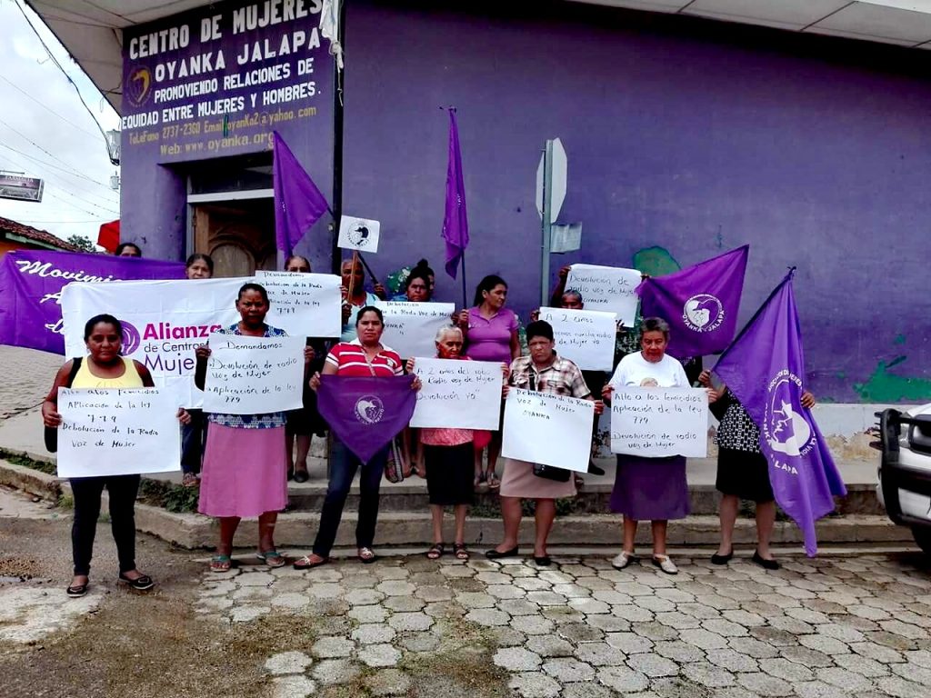 Policía orteguista confisca dos propiedades a la Asociación de Mujeres de Jalapa