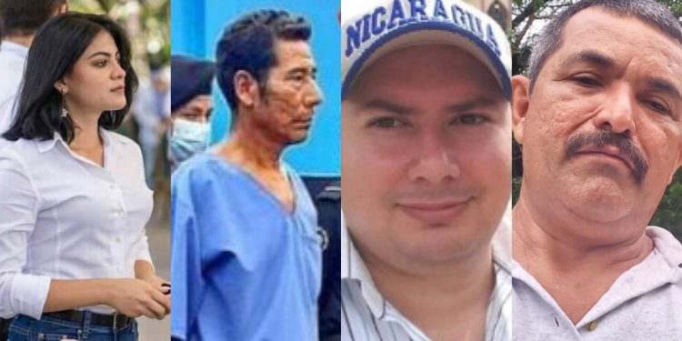 Los nuevos presos políticos de la dictadura Ortega-Murillo.