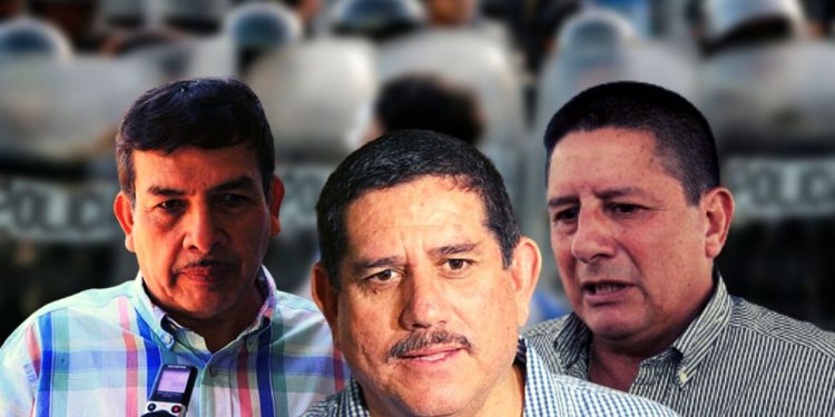 Los tres alcaldes sancionados que apoyaron la represión en 2018.