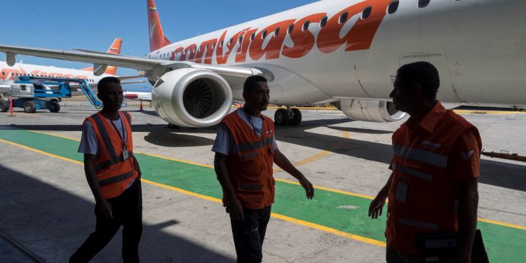 Venezuela busca ampliar conexiones de su línea aérea Conviasa, sancionada por EE-UU. Foto: EFE.