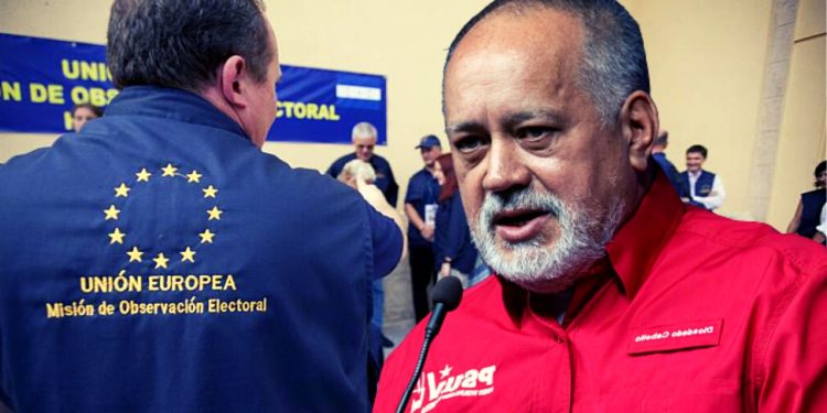 Diosdado Cabello pide a los chavistas desconfiar de los observadores de la UE