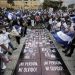 Nicaragüenses en todo el mundo protestan denunciando la "farsa electoral"