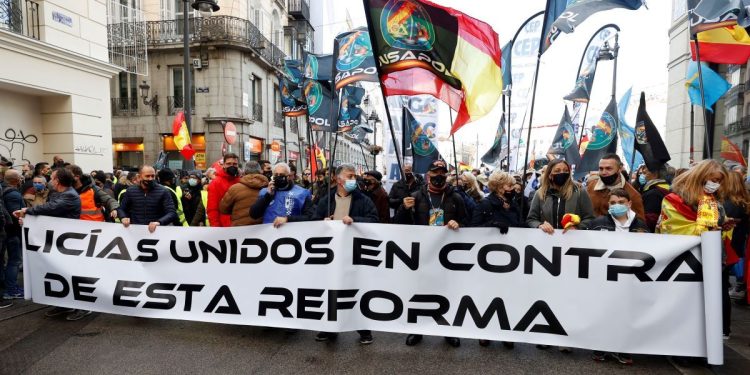 Protestas en España contra "Ley Mordaza"