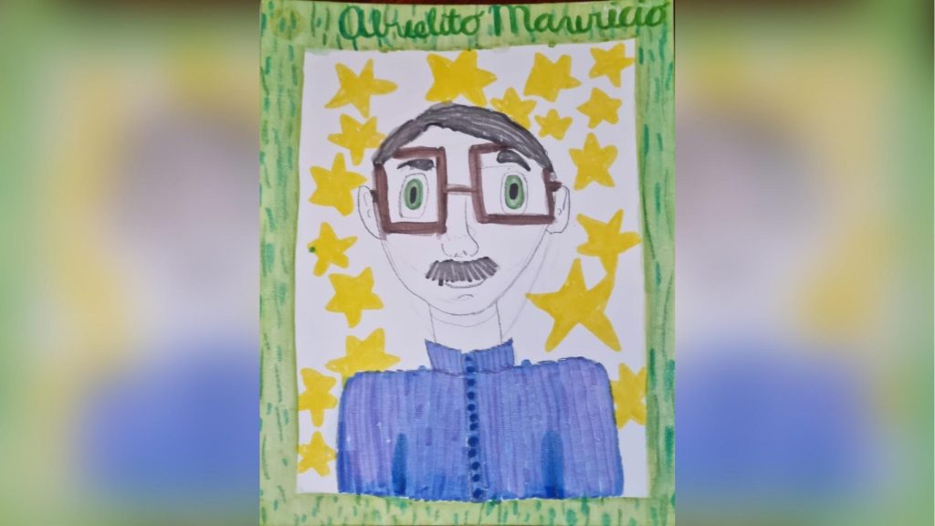 Nieta de Mauricio Díaz expresa su «angustia» mediante un dibujo a su abuelito