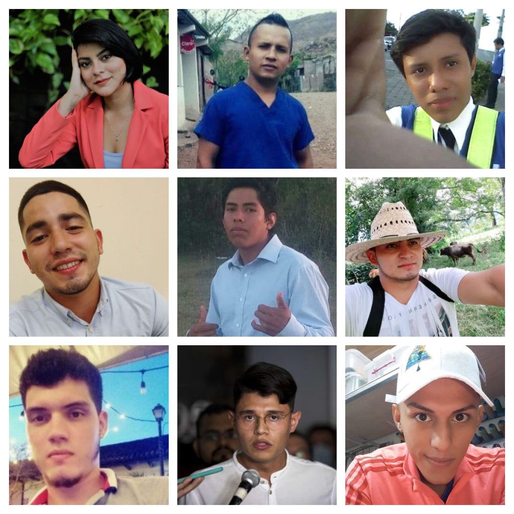 Estos son los presos políticos menores de 25 años de la dictadura de Ortega
