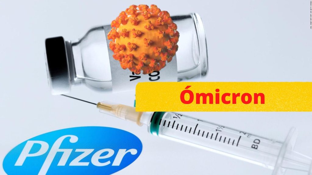 Vacunados con Pfizer están protegidos en un 70% contra la ómicron, según estudio