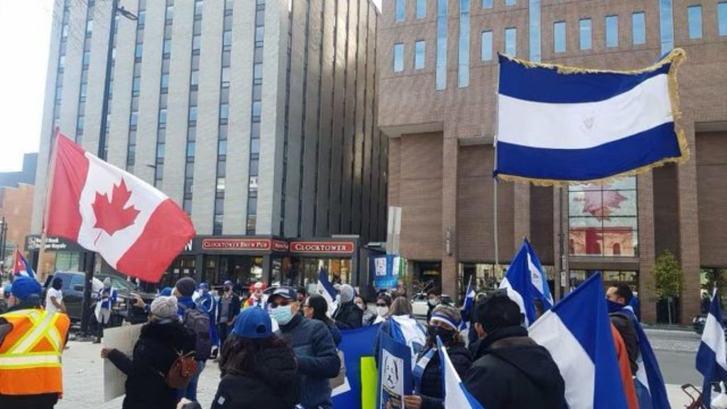 Nicaragüenses en Canadá demandan más presión contra Ortega