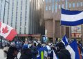 Nicaragüenses en Canadá demandan más presión contra Ortega. Foto: Artículo 66 / Cortesía