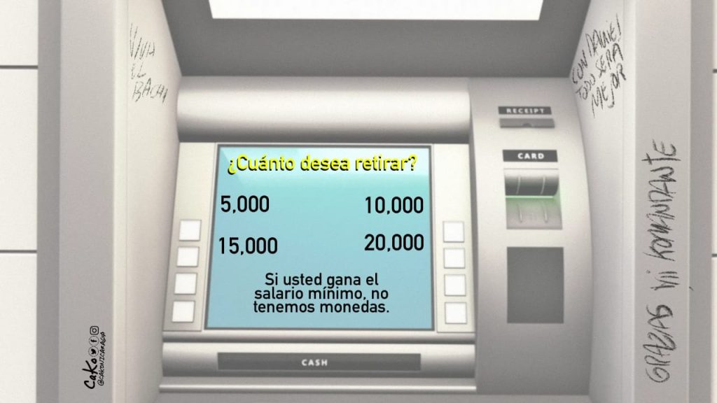 La Caricatura: El salario mínimo