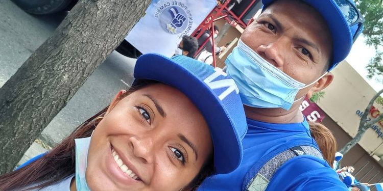 Opositora Emelin Reyes es «secuestrada» cuando intentaba salir de Nicaragua. Buscan a autoconvocado Janny Estrada. Foto: Cortesía/ Artículo 66.
