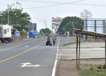 Frontera que comparten Costa Rica y Nicaragua en el sector de Las Tablillas, Los Chiles. Foto archivo de LA PRENSA.
