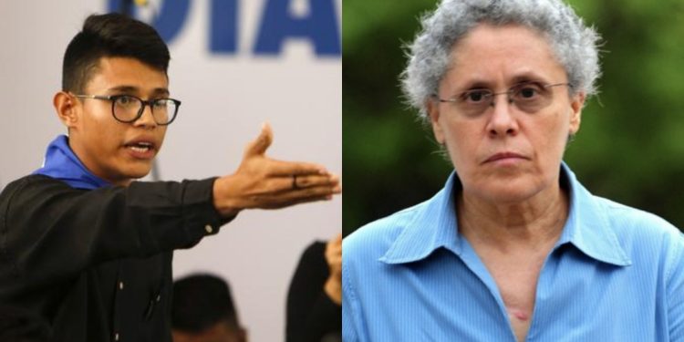 Lesther Alemán y Dora María Téllez fueron declarados culpables por la justicia de Ortega