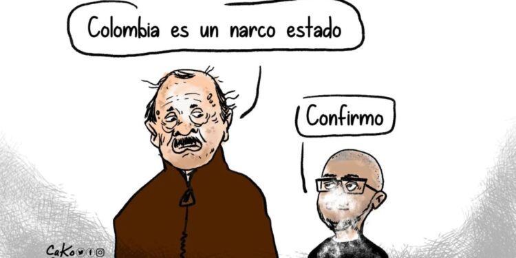 La Caricatura: El narco estado. Cako Nicaragua