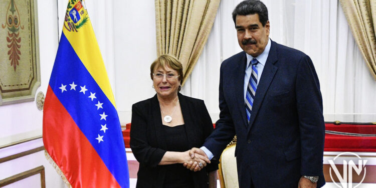 Maduro y Bachelet se reúnen para "garantizar" justicia en Venezuela