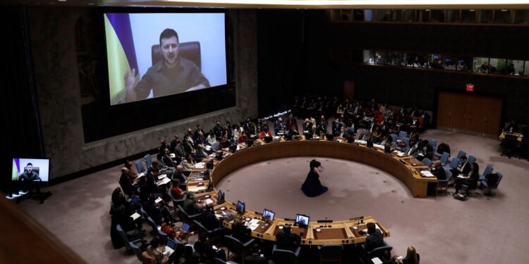 Zelenski exige una reforma del Consejo de Seguridad de la ONU ante el veto ruso
