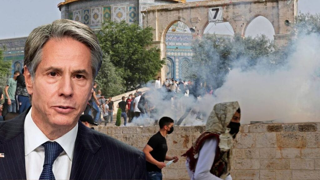 Blinken dialoga con líderes israelitas y palestinos para calmar brotes de violencia