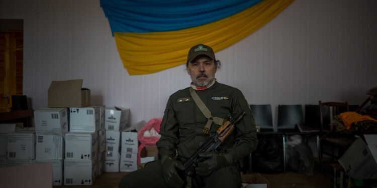 Jose Chaparro, el «comandante» venezolano de Ucrania. Foto: Artículo 66 / EFE