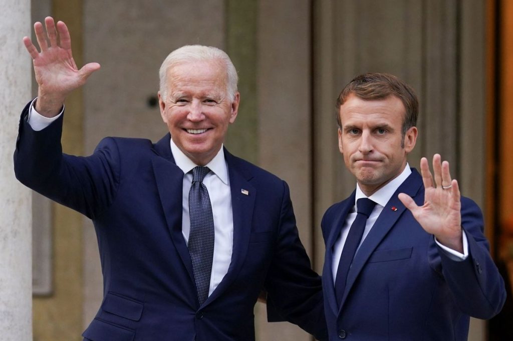 Biden contento con victoria de Macron en Francia