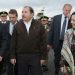 Vladimir Putin junto a Daniel Ortega y Rosario Murillo en una visita exprés a Nicaragua en el aeropuerto de Managua.