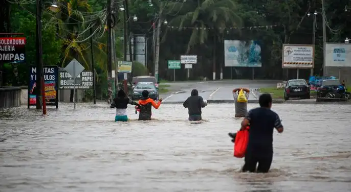 Alerta amarilla en cuatro departamentos de Honduras por intensas lluvias