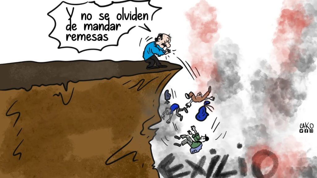 La Caricatura: Exilio y remesas