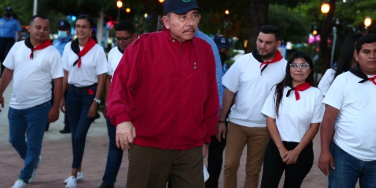 Dictador Daniel Ortega en su aparición de este jueves. Foto: Tomada de El 19 Digital