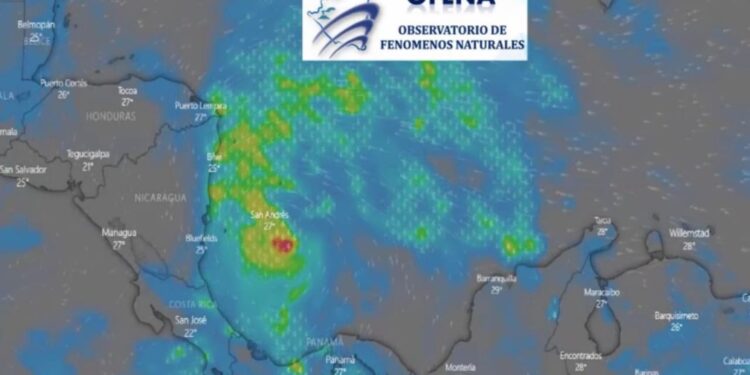 Nicaragua alerta ante probabilidad de huracán que ingresaría por en el Caribe del país. Foto: OFENA