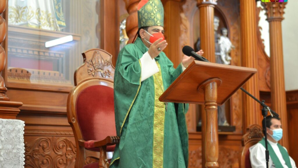 Monseñor Rolando Álvarez: «Al mal se le vence a fuerza del bien». Foto: Artículo 66 / Diócesis Media