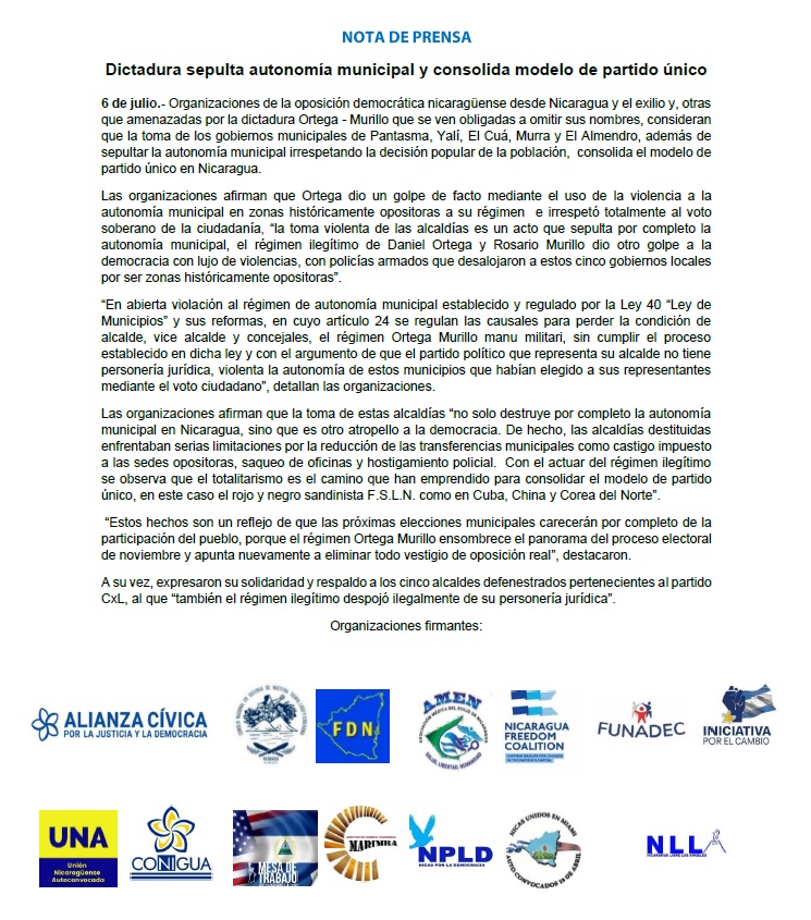  modelo partido &uacute;nico