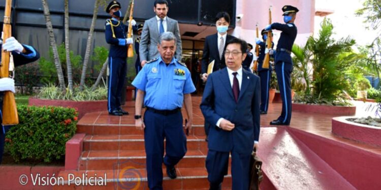 Régimen de Ortega busca cooperación de China para su Policía sancionada. Foto: Visión Policial.