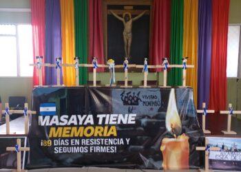 «Masaya tiene memoria»: Nicaragüenses conmemoran 4 años de la «Operación Limpieza». Foto: Artículo 66/ Cortesía.
