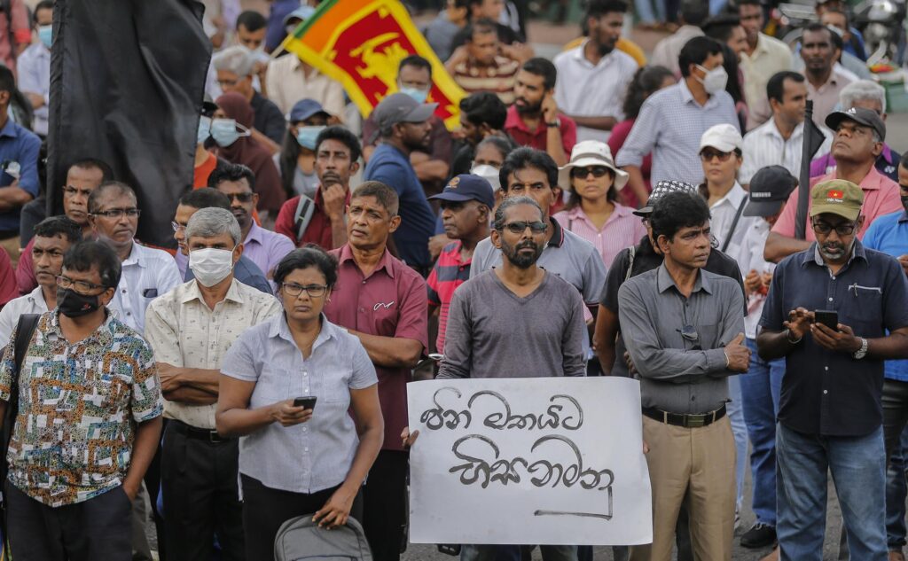 Protestas en Sri Lanka contra represión del nuevo Gobierno