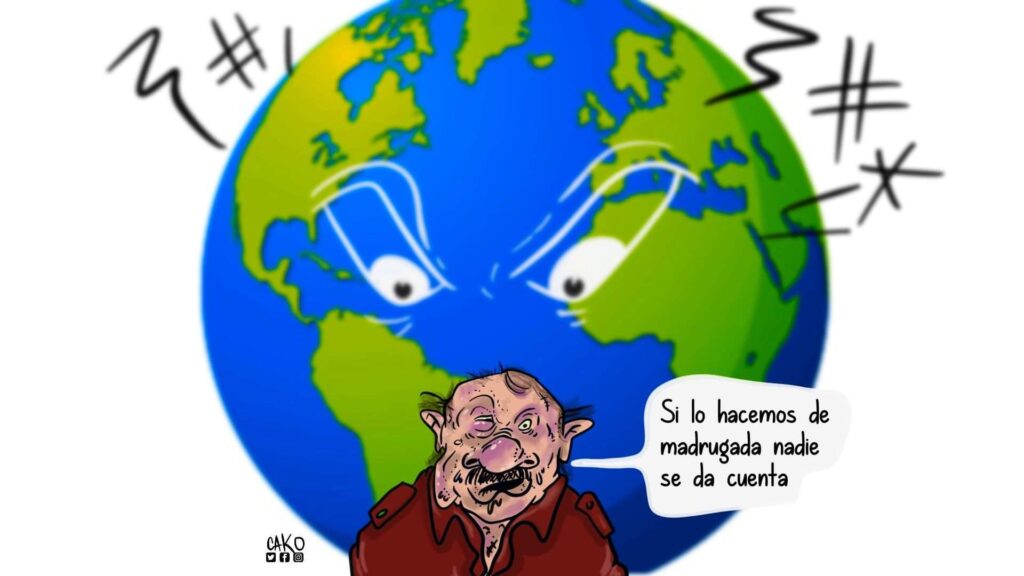 La Caricatura: Los ojos del mundo en el dictador