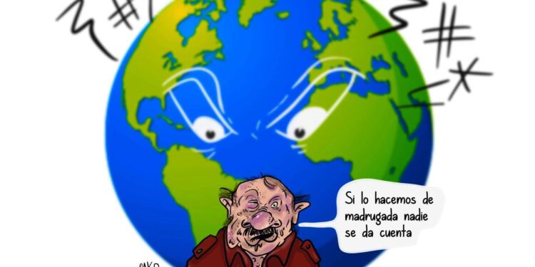 La Caricatura: Los ojos del mundo en el dictador. Cako, Nicaragua