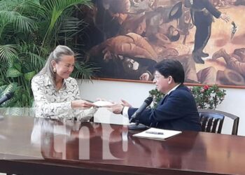 Ortega oficializa a nueva embajadora de España, Pilar Terrén Lalana. Foto: Artículo 66 / TN8