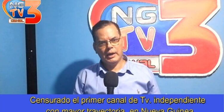 Carlos Josué Suárez Jaime, periodista y propietario de NG TV Canal 3 de Nueva Guinea. Captura de pantalla