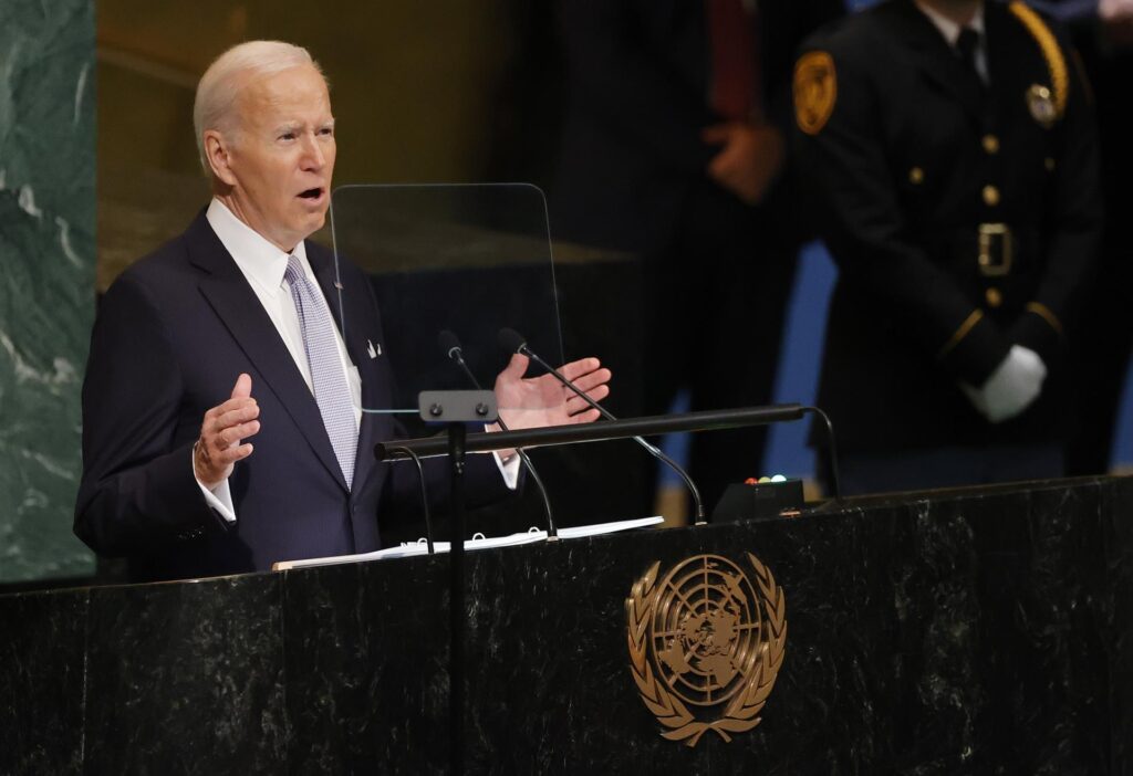 Biden condena guerra de Putin en su discurso en la ONU