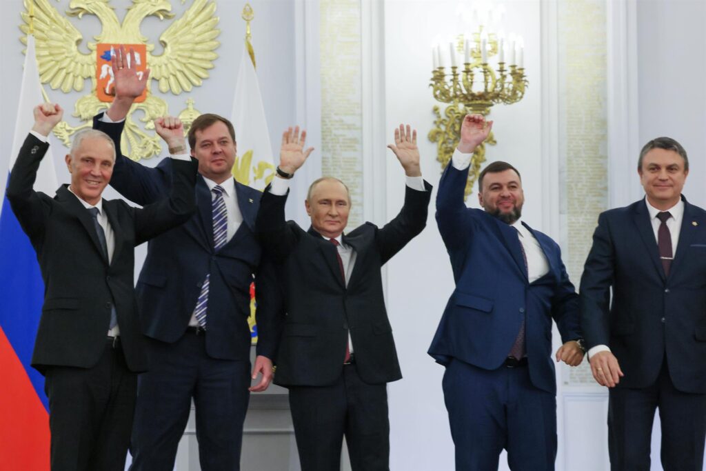 Putin se toma ilegalmente cuatro regiones de Ucrania