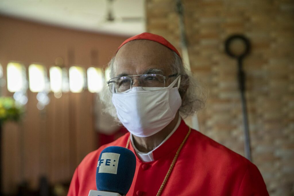 Monseñor Álvarez «está bien», no hay negociaciones con el régimen y el papa está «súper informado», confirma cardenal Brenes. Foto: Artículo 66/ EFE.
